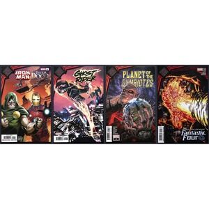 Marvel Comic Lot King in Black Tie-ins‎ 4x Ghost Rider Iron Man FF #1